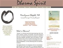 Tablet Screenshot of dharmaspirit.com